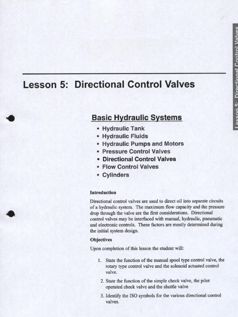Direction Control Valve Pdf