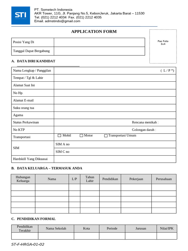 Form Sti | PDF