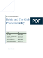 Nokia and The Global Phone Industry: C C C C