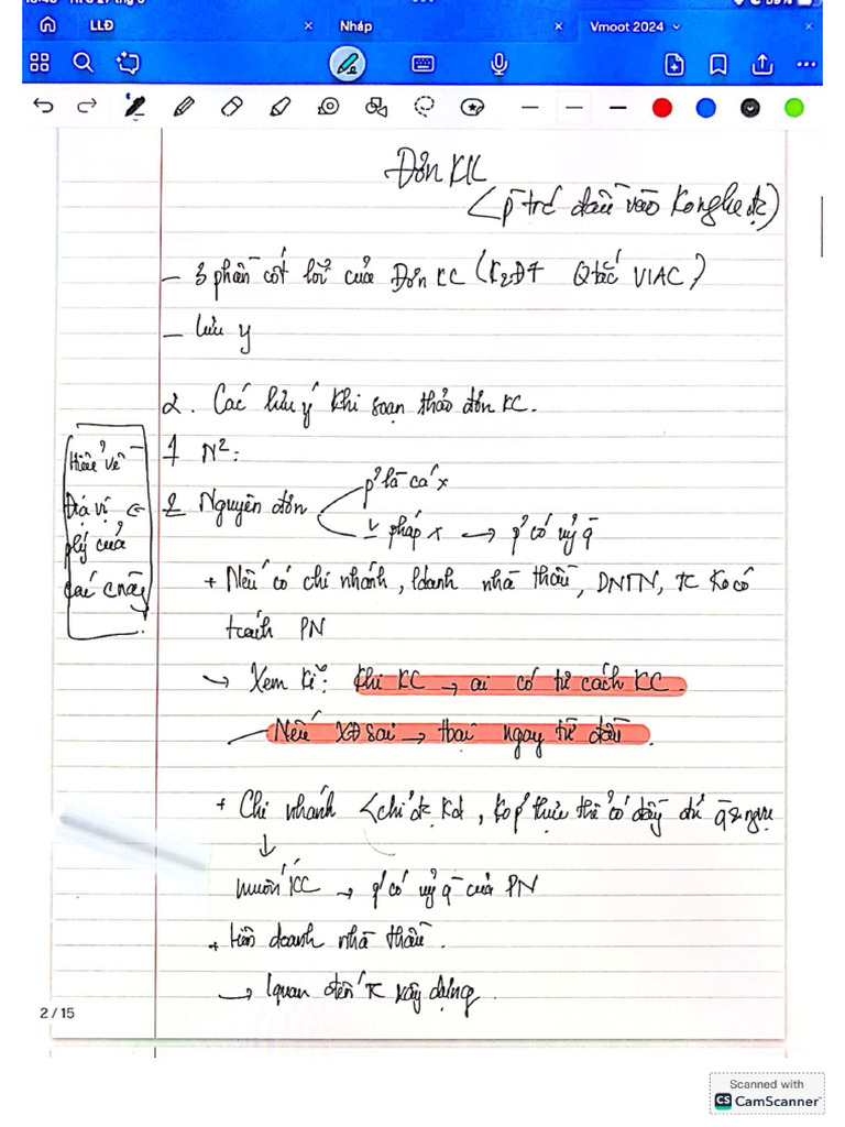 Note Tập Huấn Viết Đơn KK Và Bản Tự Bảo | PDF