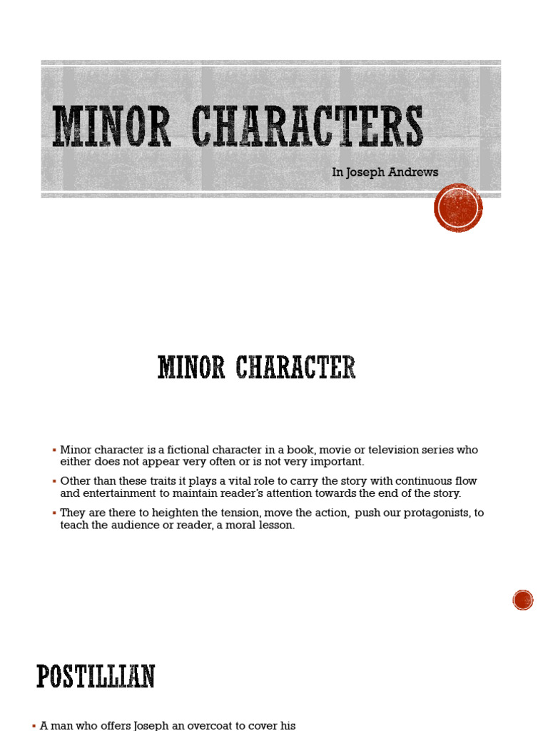 Minor Characters: in Joseph Andrews | PDF