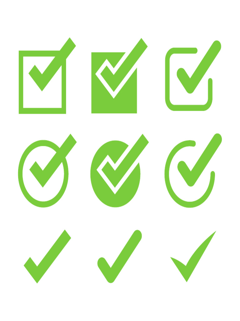 Multiple Different Check Marks | PDF