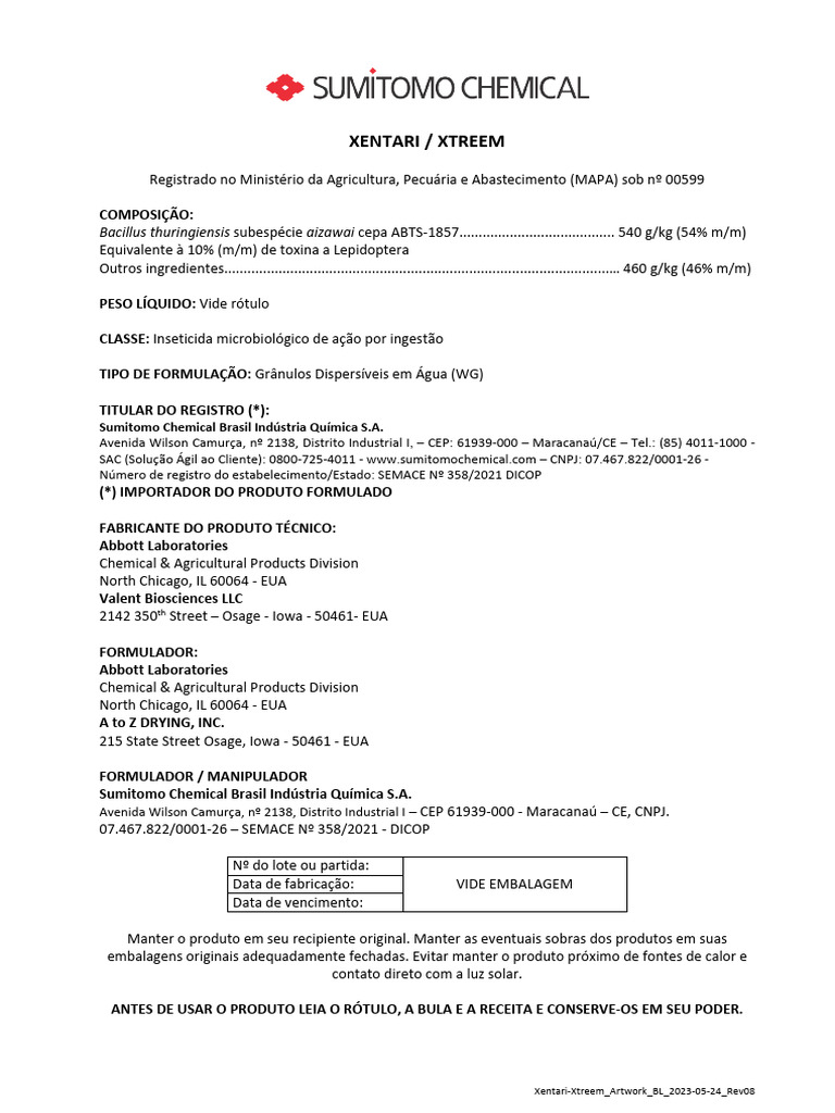 Xentari | PDF