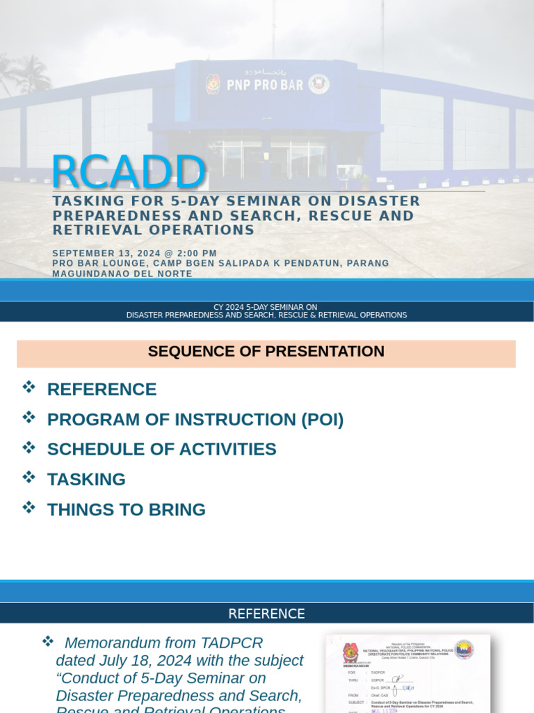 2024 Disaster Preparedness Seminar Guide | PDF | Safety