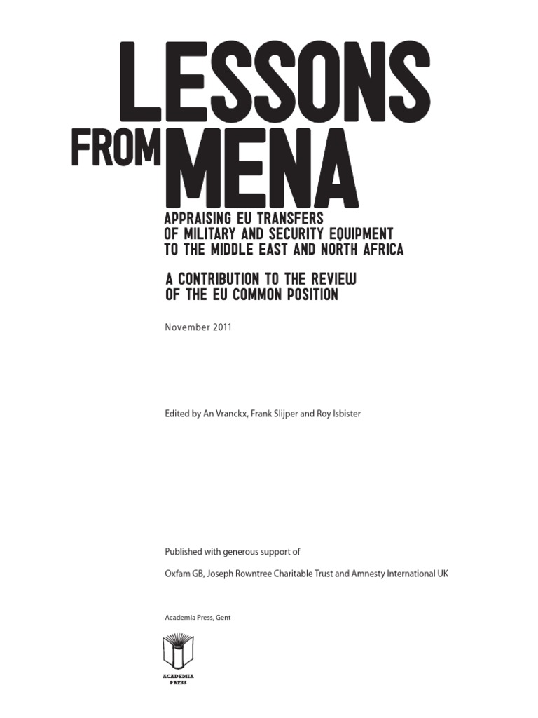 Lessons From MENA | PDF | Gulf Cooperation Council | Governance