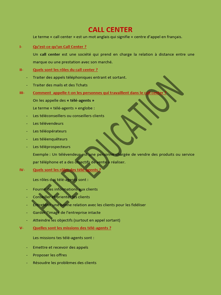 1-Call Center 1 | PDF