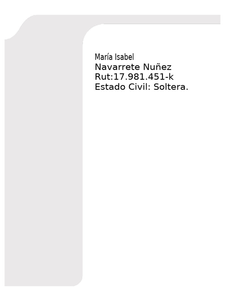 Maria Isabel Navarrete CV | PDF
