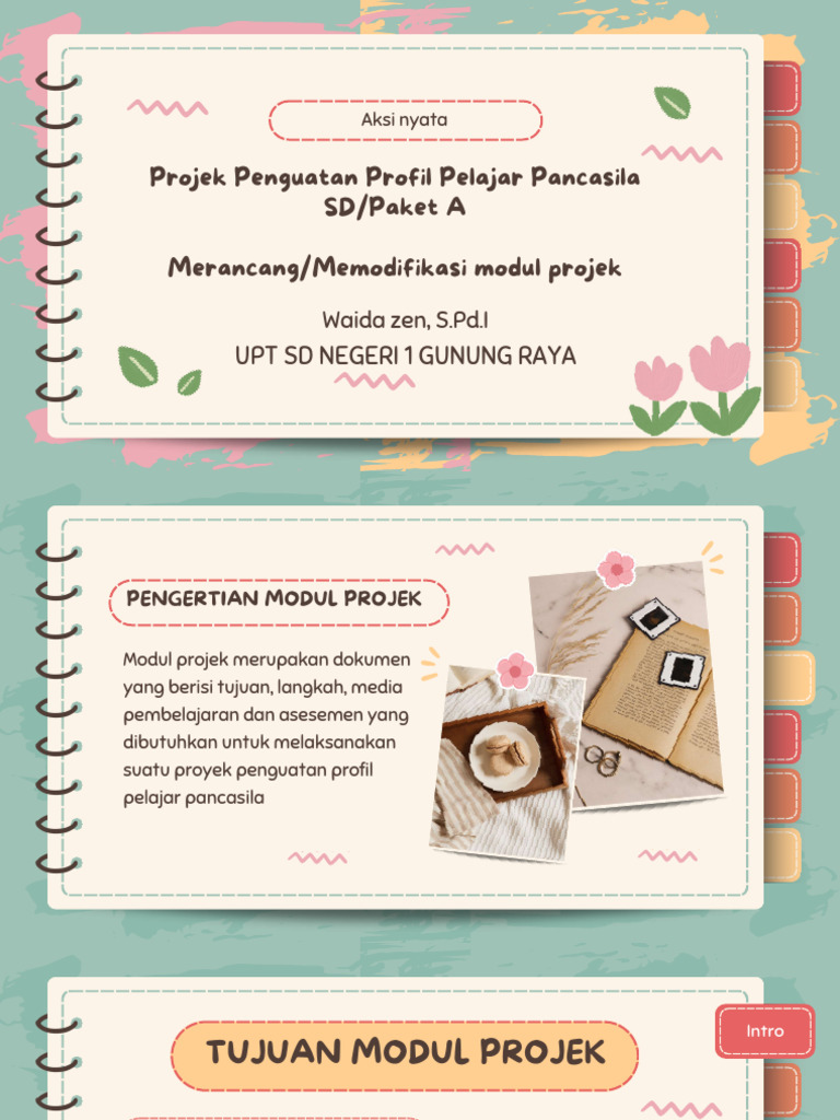 Aksi Nyata Merancangmemodifikasi Modul Projek - Compressed | PDF