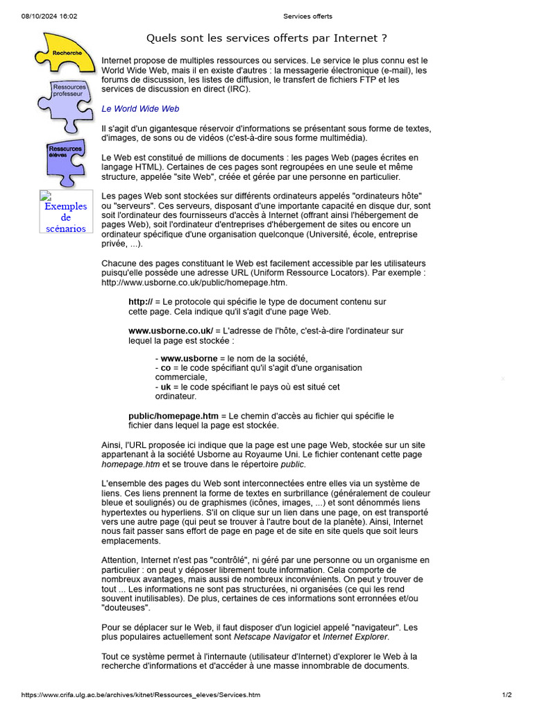 Services Offerts | PDF