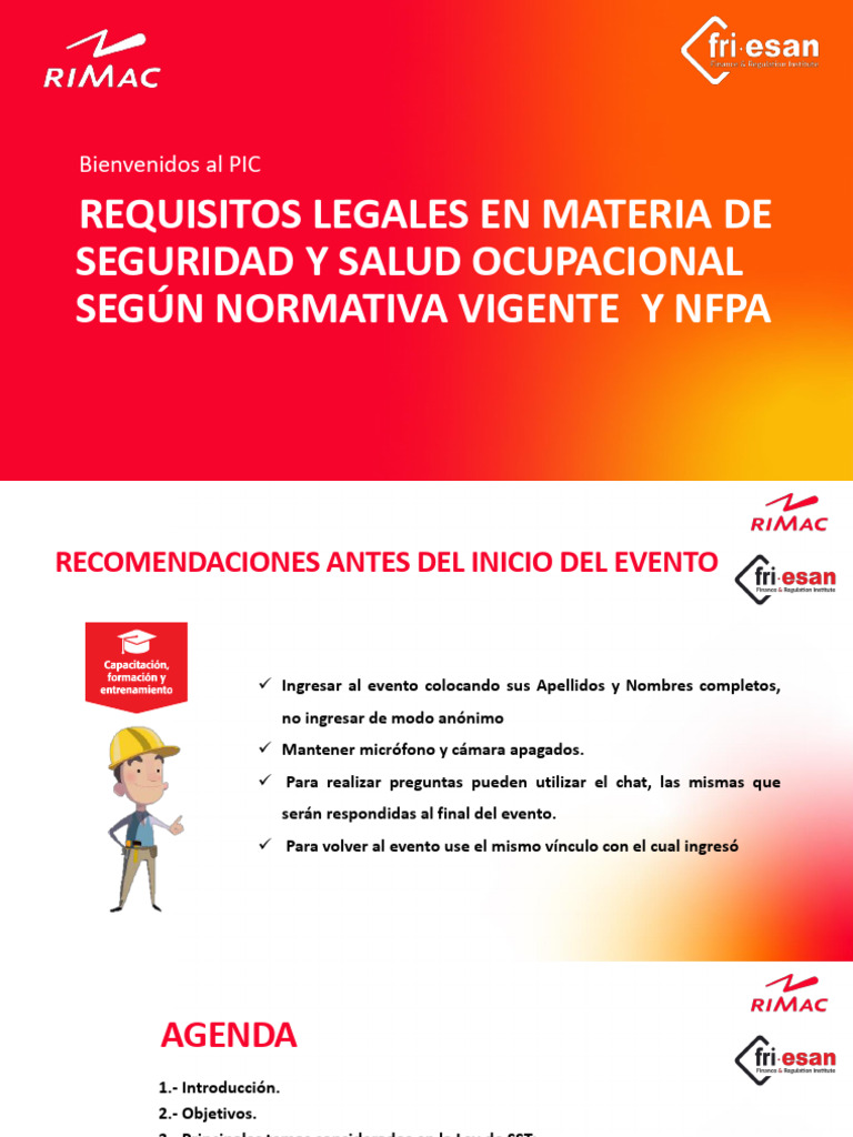 Normativa Legal en Seguridad y Salud en El Trabajo y NFPA | PDF