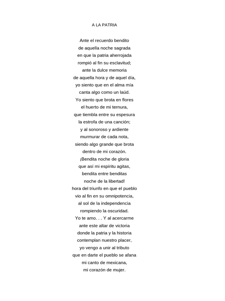 A La Patria | PDF