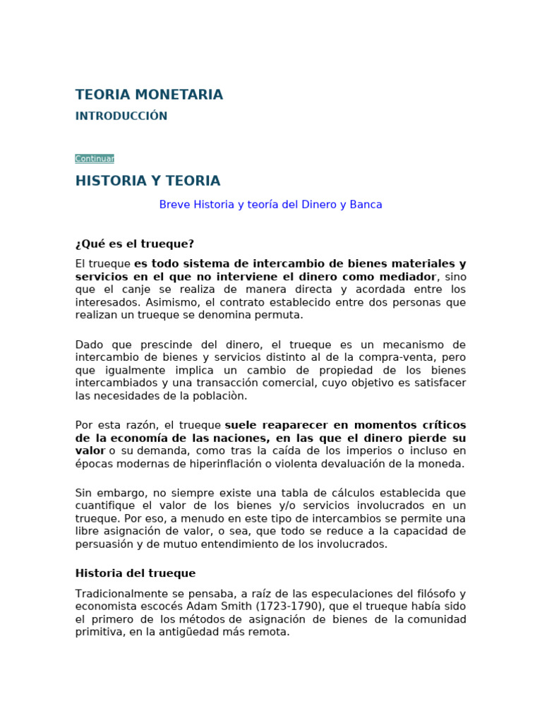 El Trueque | PDF | Préstamos | Finanzas y dinero