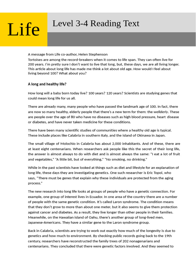 Reading Comprehension 3 | PDF