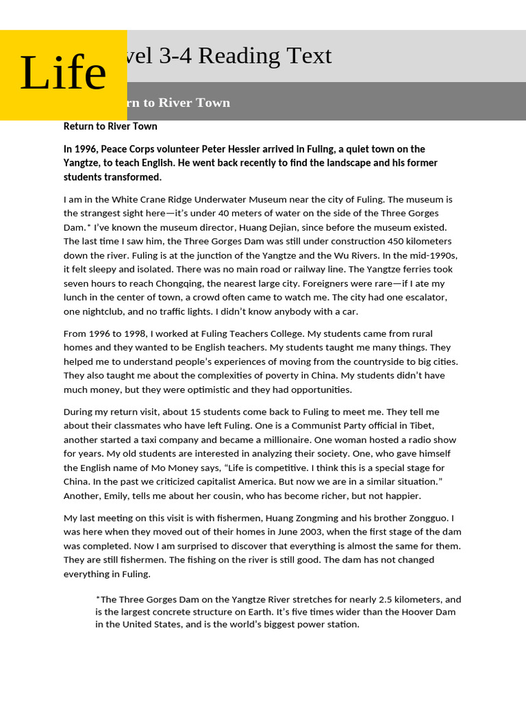 Reading Comprehension 5 | PDF