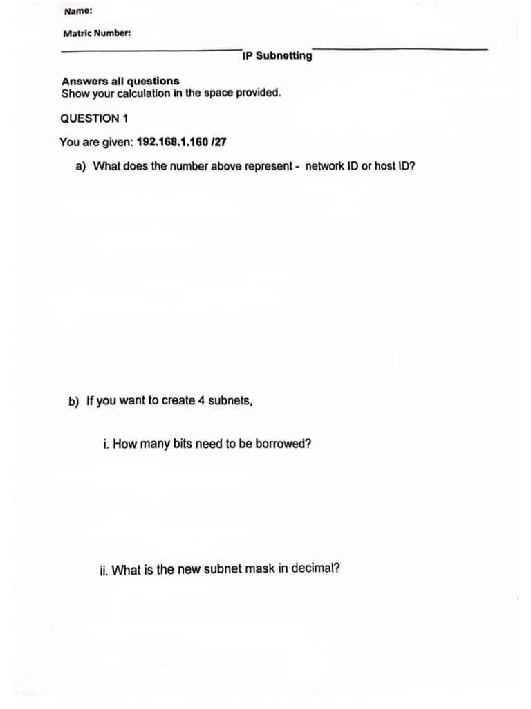 IP Subnetting | PDF
