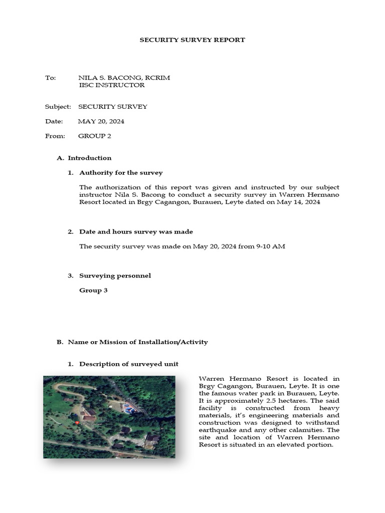 Security Survey Group 2 | PDF