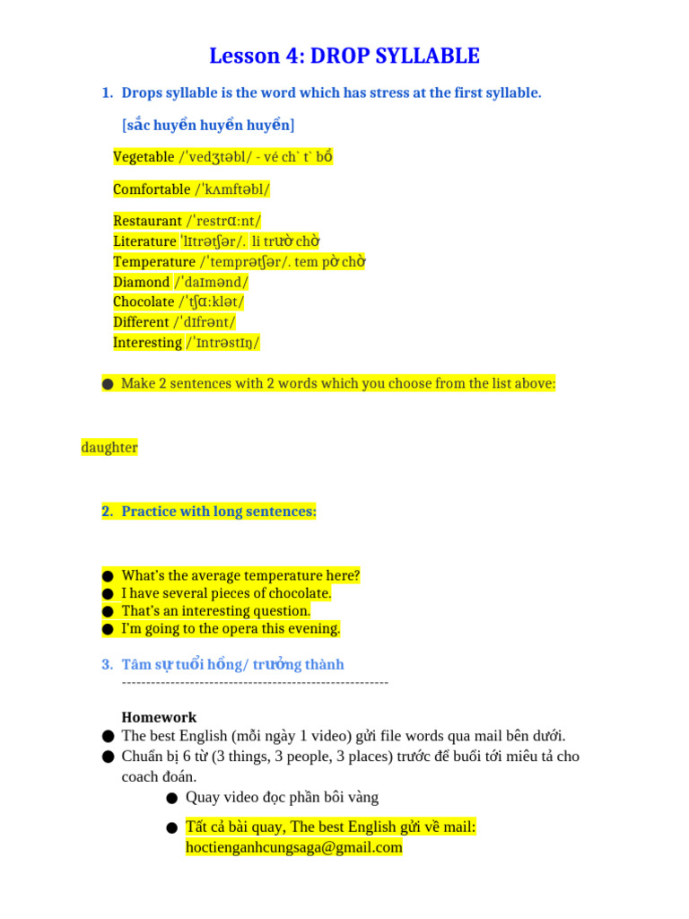 Handout ls 4 Drop Syllable PDF