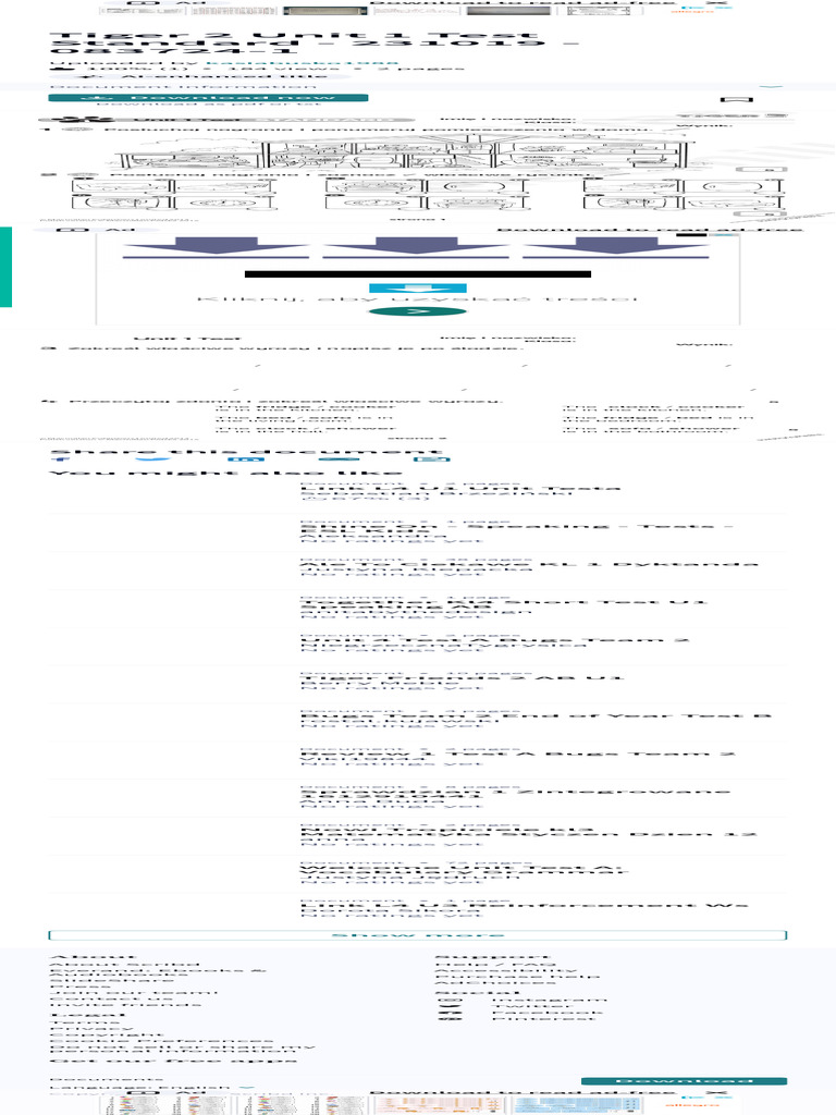 Tiger 2 Unit 1 Test Standard 231019 083724 1 Pdf Pdf