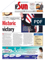TheSun 2008-11-06 Page01 Historic Victory