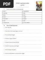 Wonder Comprehension Questions Guide | PDF | Games & Activities