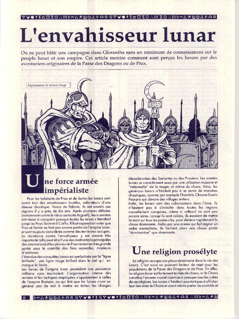 RuneQuest (FR) - L'envahisseur Lunar | PDF