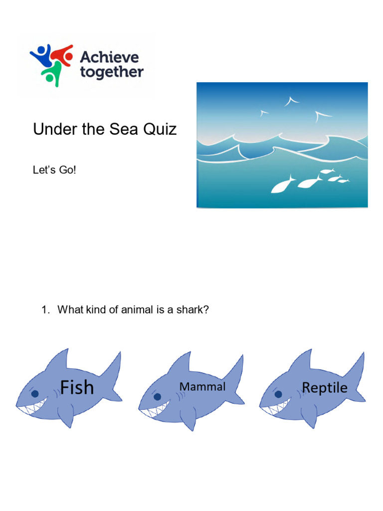 Under The Sea Quiz | PDF