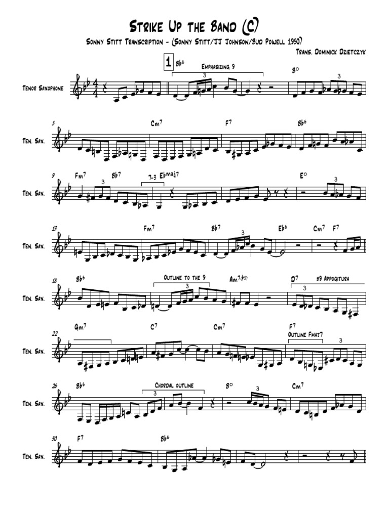 Strike Up The Band - C | PDF