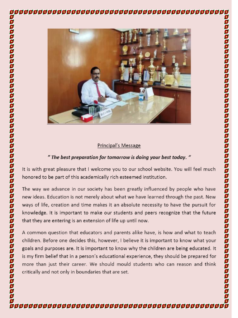 From Principal | PDF