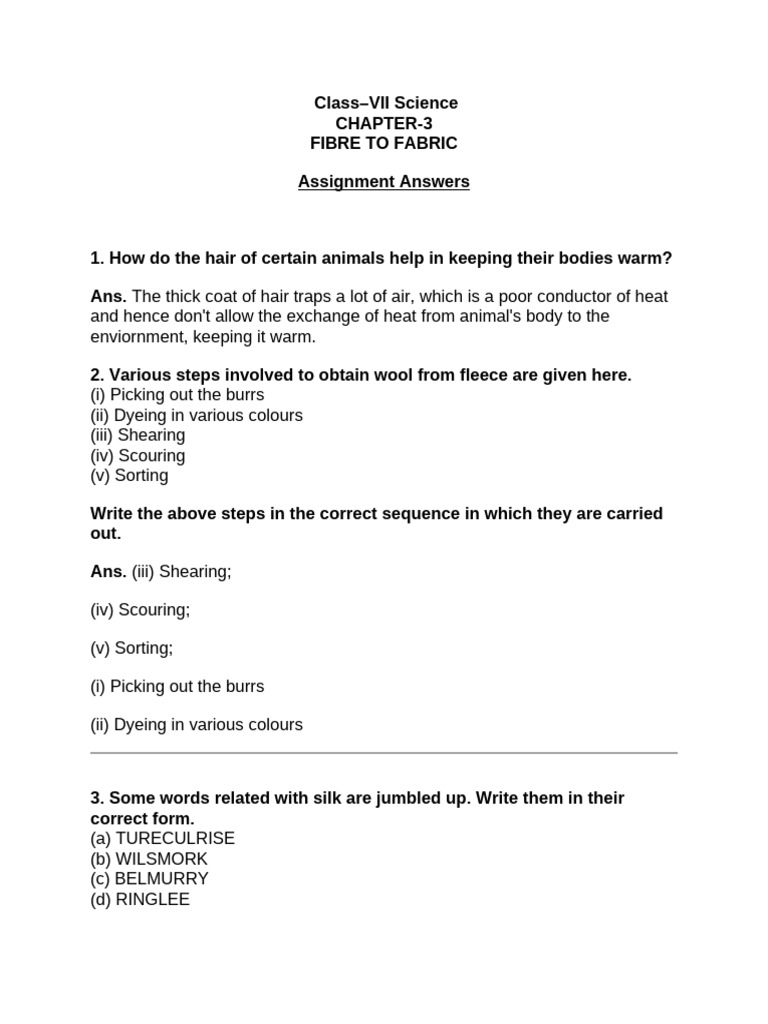 Assignment Answers | PDF