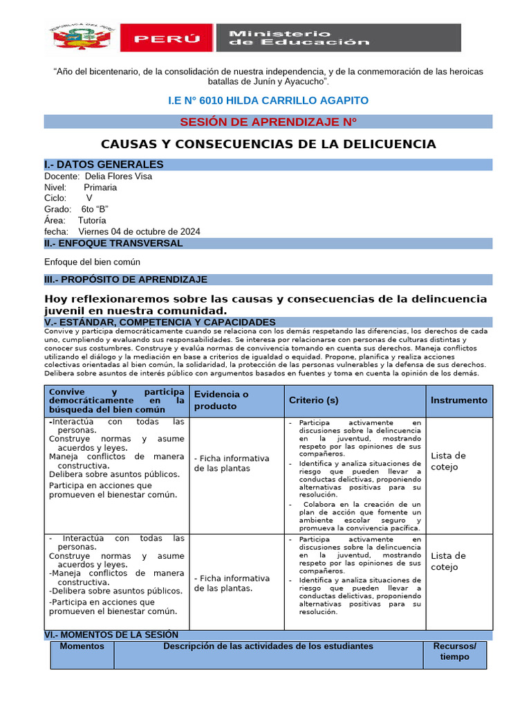 La Delincuencia | PDF