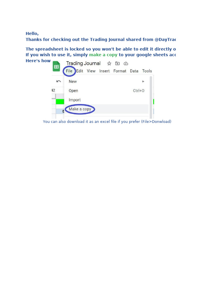Professor Trading Journal | PDF