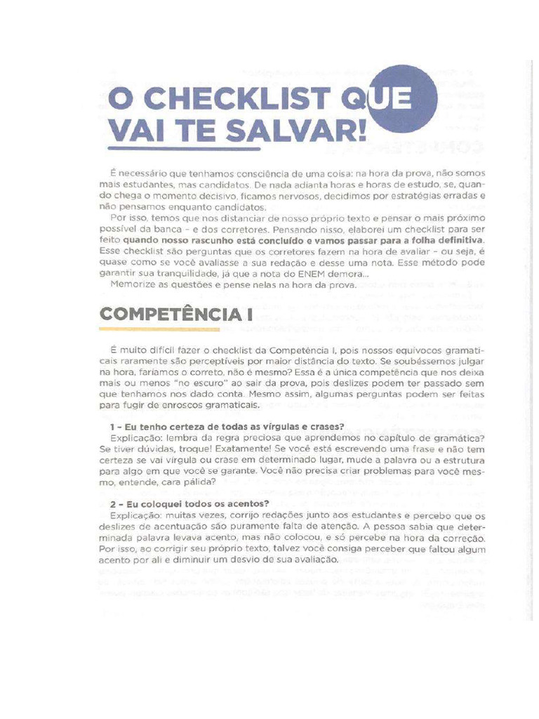 Checklist 2024 (2º) | PDF