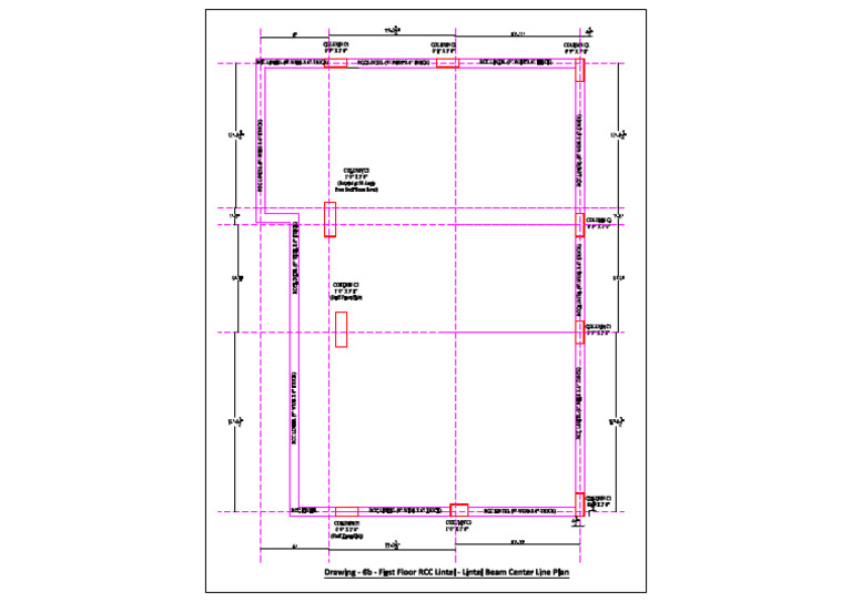 Gondal First Floor RCC Lintel - Lintel Beam Center Line Plan 27 09 2024 ...