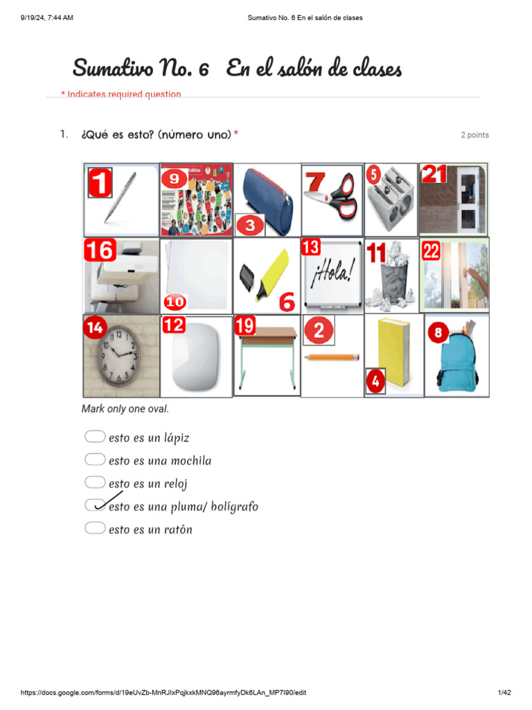 RILEY BYROM - Sumativo No. 6 - Google Forms | PDF