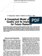 A Conceptual Model of Service Quality and Its Implications F