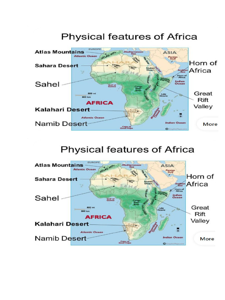 Yr 9 SST B Africa Desert With Physical Features | PDF