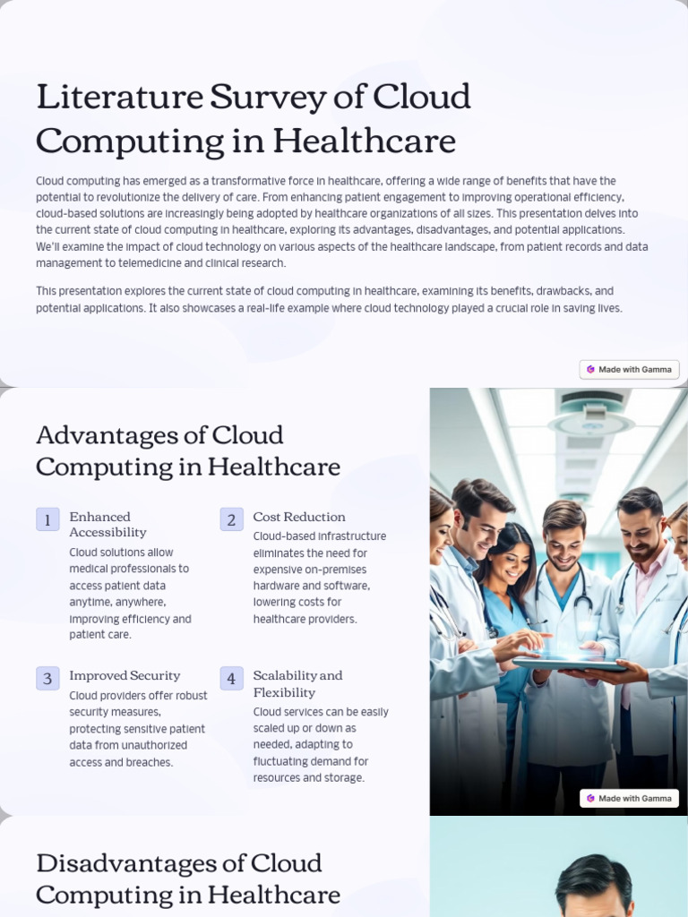 Literature Survey of Cloud Computing in Healthcare | PDF