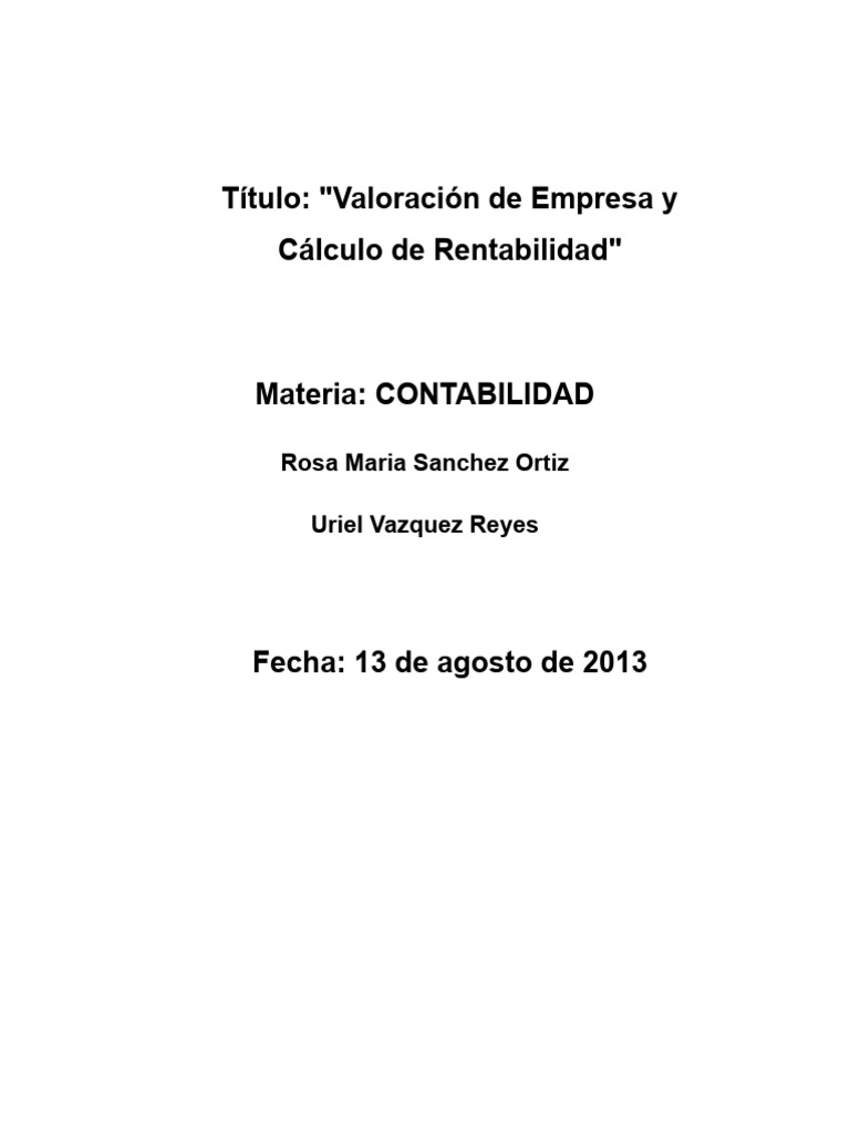 Contabilidad | PDF