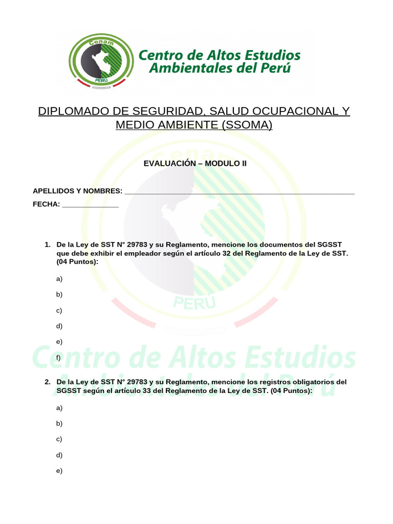 Evaluación Modulo Ii Pdf