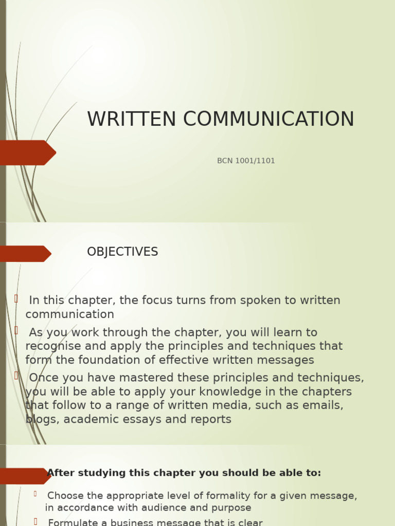 Mastering Effective Written Communication | PDF | Communication | Word
