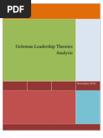 Download Goleman Leadership Theories Analysis by Ben Turi SN77892516 doc pdf
