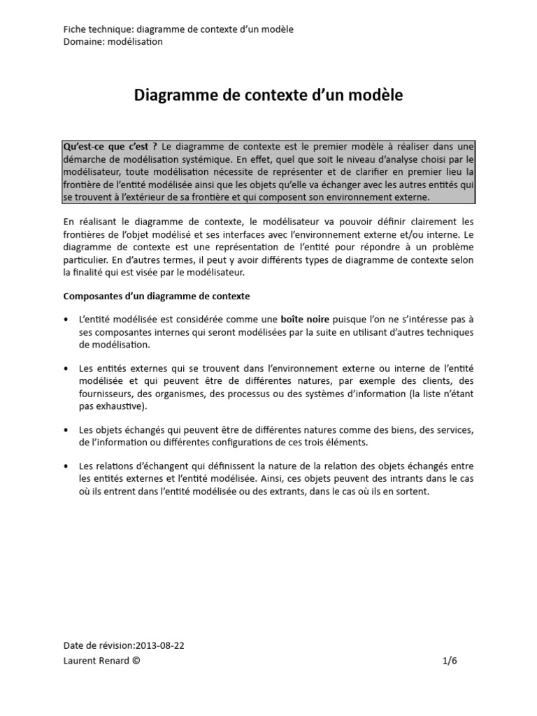 Diagramme de Contexte | PDF