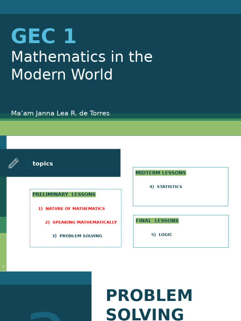 Mathematics Problem Solving Strategies | PDF | Inductive Reasoning ...