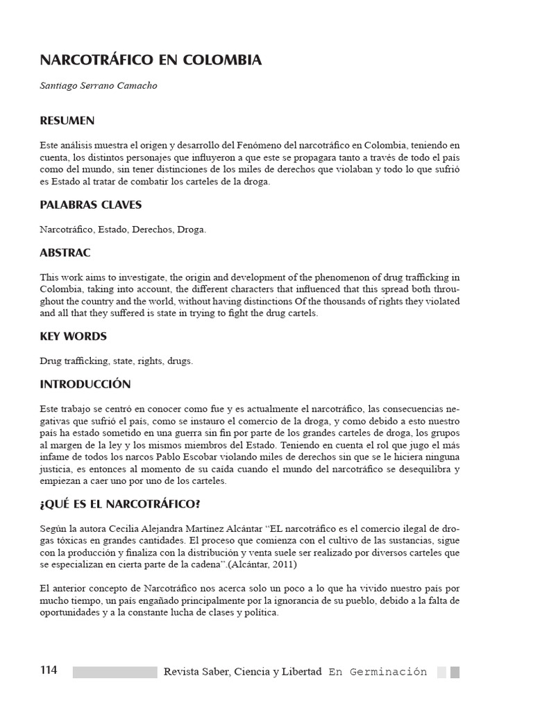 22 Narcotráfico en Colombia | PDF