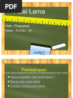 Download Presentasi Bahasa Indonesia Oleh Phalyastuti Kelas 10-A No24 Tentang Puisi Lama by Jean Medley SN77894548 doc pdf