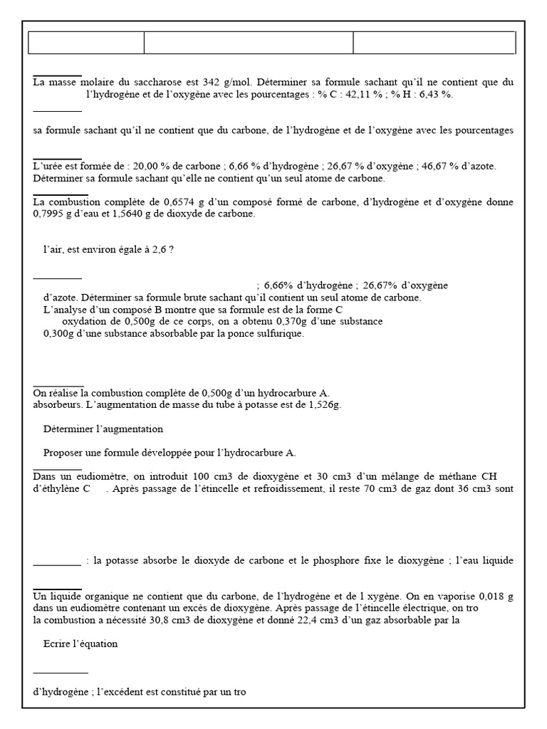 Generalites Sur La Chimie Organique - 2021 - 2022 | PDF | Gaz ...