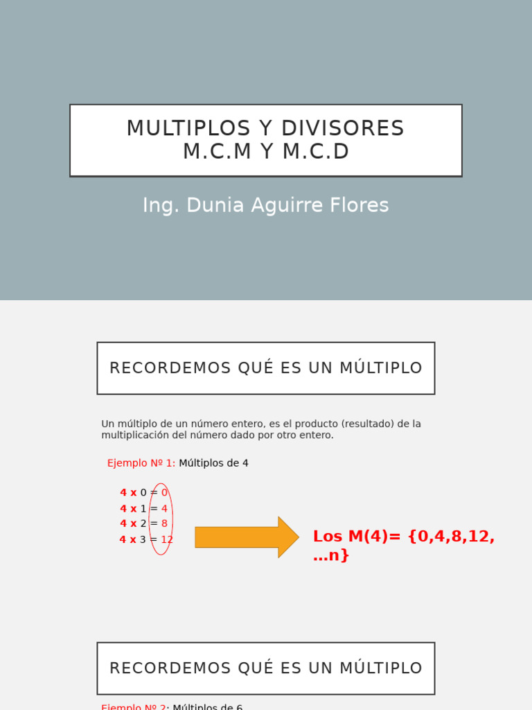 MCM y MCD | PDF