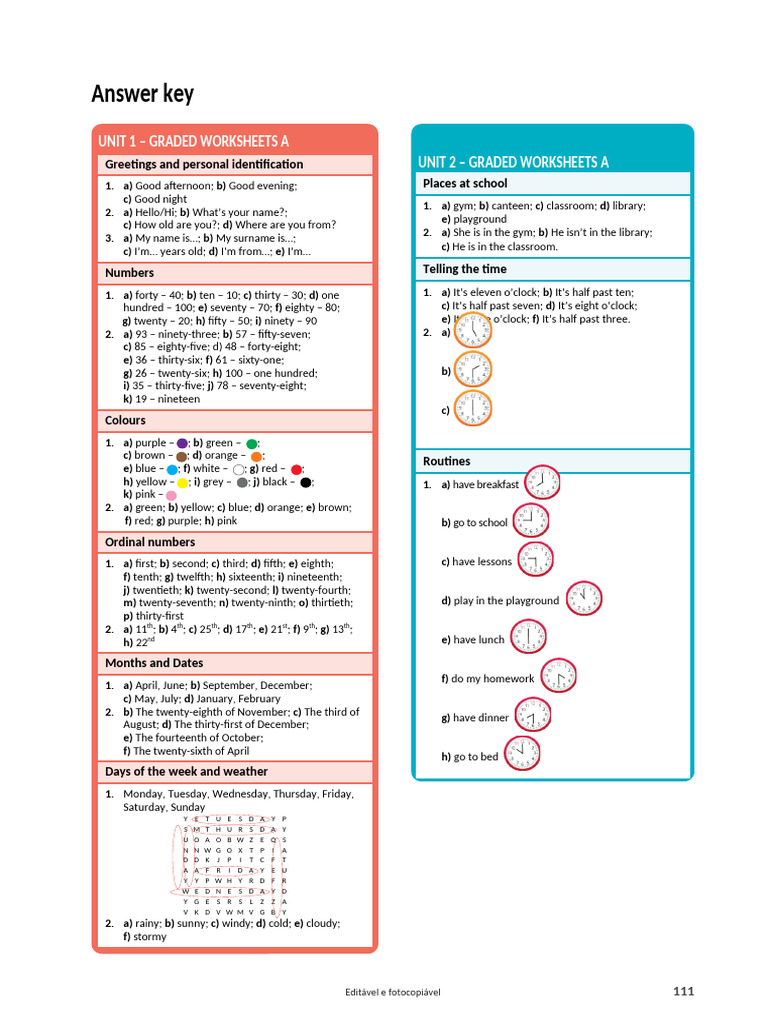 (4.7) Start - The - Magic4 - DP - (GRADED - WORKSHEETS - Answer Key) | PDF