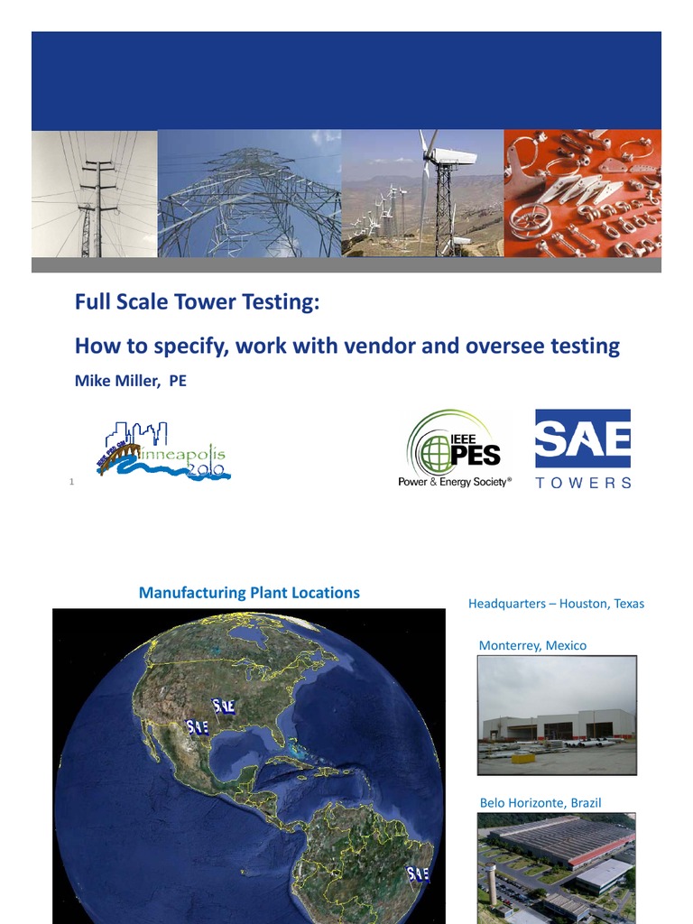 Full-Scale Tower Testing Guide | PDF | Structural Load | Strength Of ...