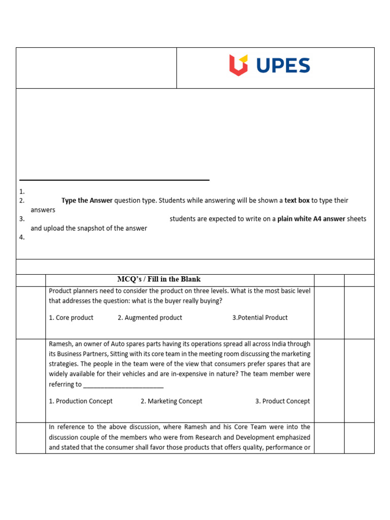 MBA Marketing Management Exam 2021 | PDF | Marketing | Business